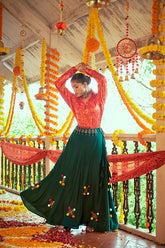 Navratri Crop-Top Skirt