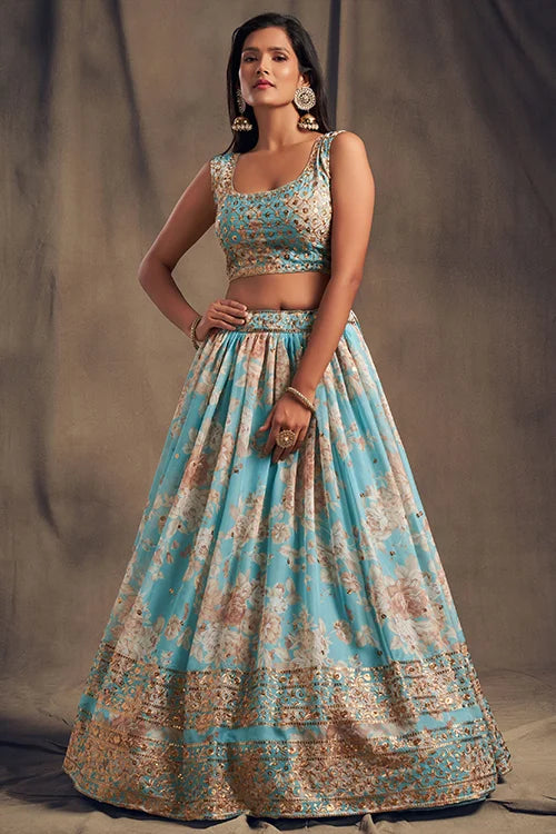 printed lehenga choli