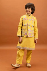 Haldi Kids Yellow Kurta Pajama