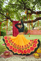 Digital Printed Work Navratri Lehenga