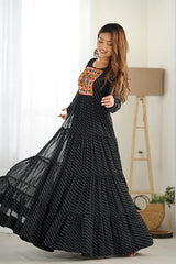 anarkali dress with coat