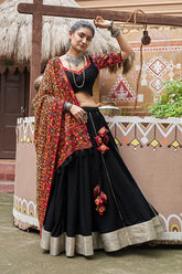 Black Navratri Chaniya Choli