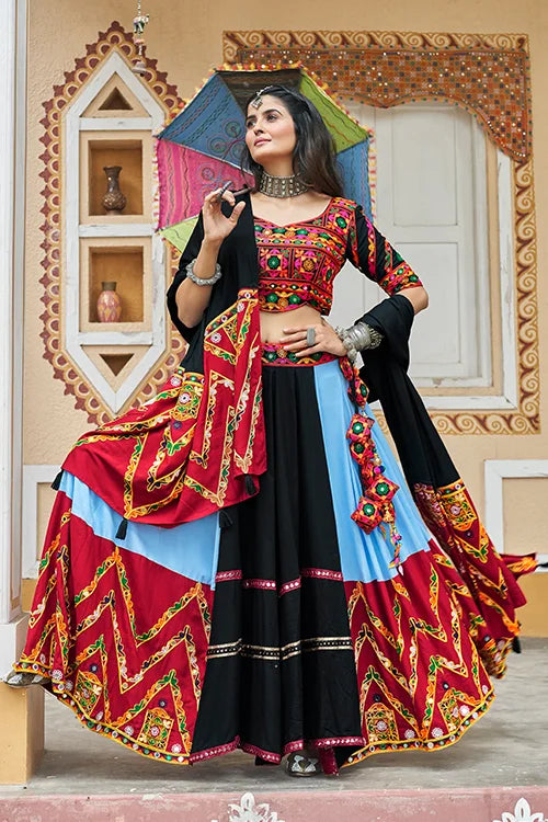 Black Color Awesome Exclusive Navratri Chaniya Choli for women shubhkalastore