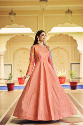 Sequince Embroidered Anarkali Gown