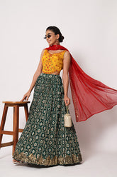 Green Lehenga