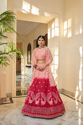 Peach Lehenga Choli
