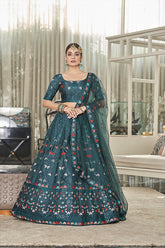 Teal Green Lehenga Choli