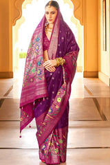Party Wear Silk Saree With Blouse