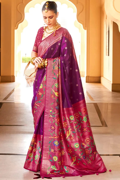 Party Wear Silk Saree With Blouse
