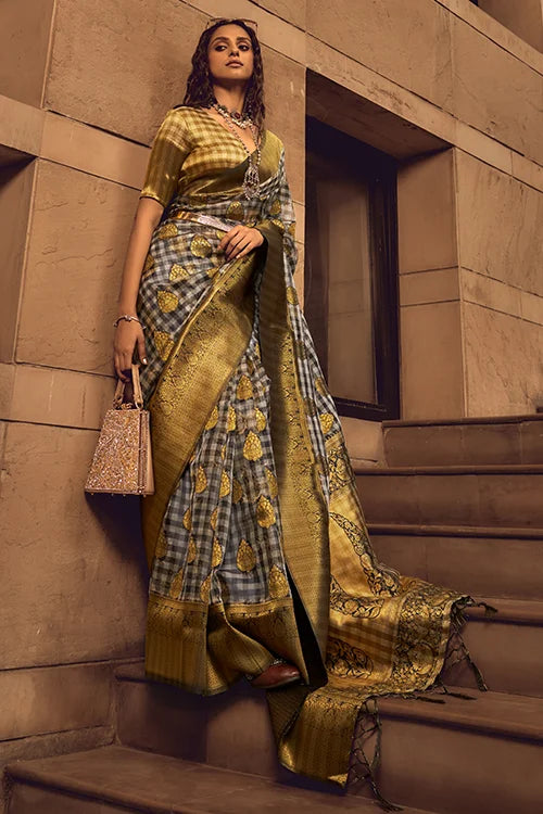 Handcrafted sarees