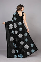 Designer black saree online
