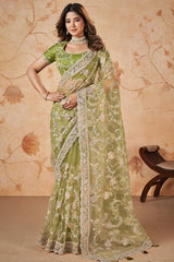 Designer Soft Net Saree For Women