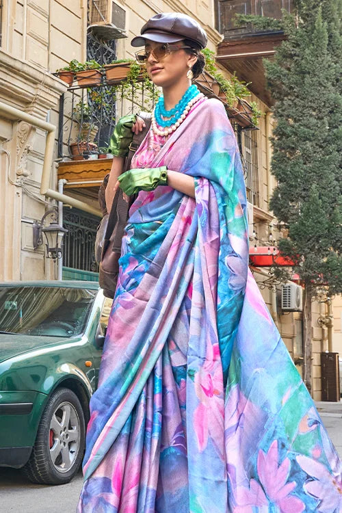 Beautiful Silk Saree With Blouse