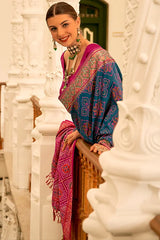 Beautiful Patola Silk Saree With Blouse