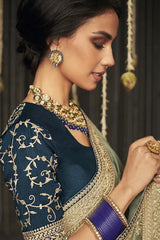 Soft Silk Saree With Designer Blouse