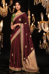 Wedding Saree Collection With Designer Blouse Piece
