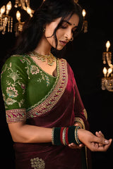 Wedding Saree Collection With Designer Blouse Piece