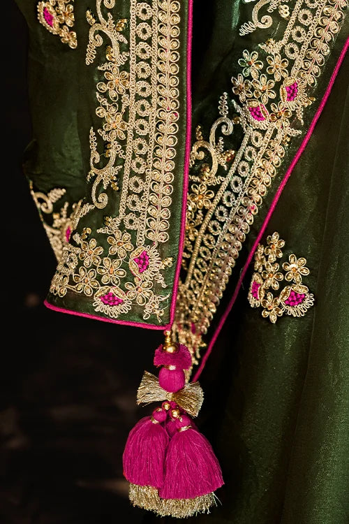 Heavy Embroidery Work Saree With Blouse