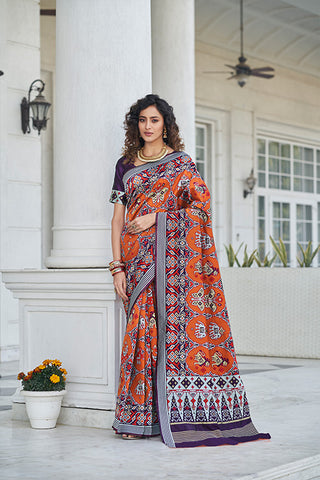  Patola Weaving Silk Saree 