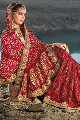 Awesome Women Collection In Bandhani Sari