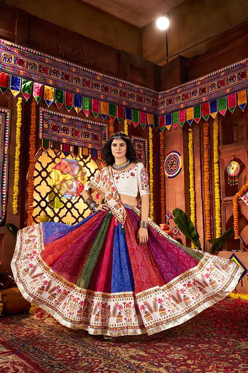 Multi Color Navratri Chaniya Choli