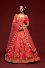 Art Silk Embroidery Lehenga Choli