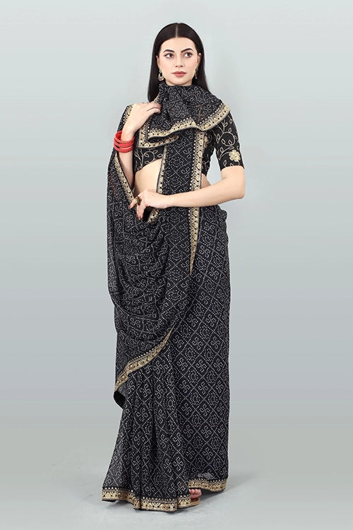 Bandhani printed saree
