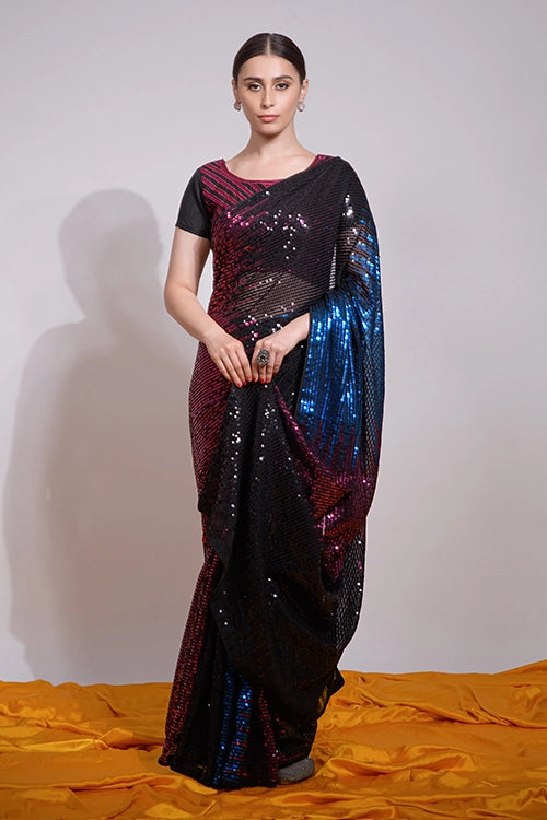 Heavy georgette fabric saree
