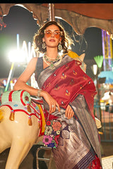Kashmiri Weaving Handloom Saree