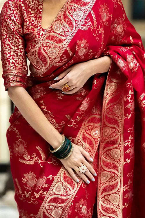 red saree for wedding