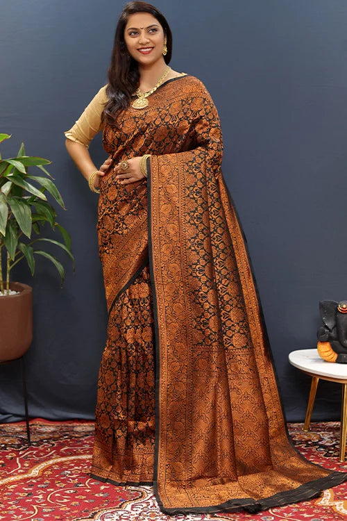 Beautiful Banarasi Weaving Silk Saree