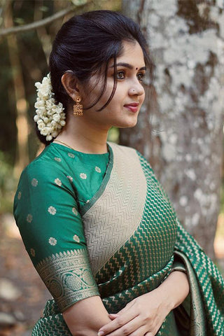 Beautiful Kanjivaram Soft Silk Party Wear Saree Collection
