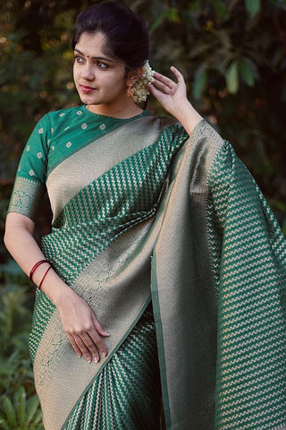 Beautiful Kanjivaram Soft Silk Party Wear Saree Collection