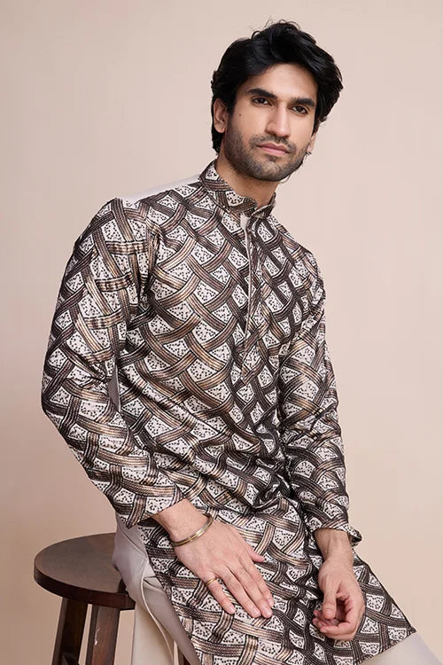 Elegant Beige Men's Kurta