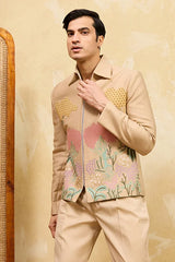 Mens festive velvet jacket