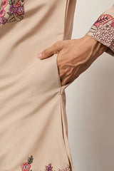 Beige Kurta Pajama for Men