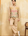 Premium Beige Bomber Jacket Set Special Mens Wear