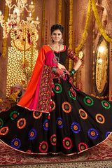 Black Traditional Chaniya Choli for Navratri