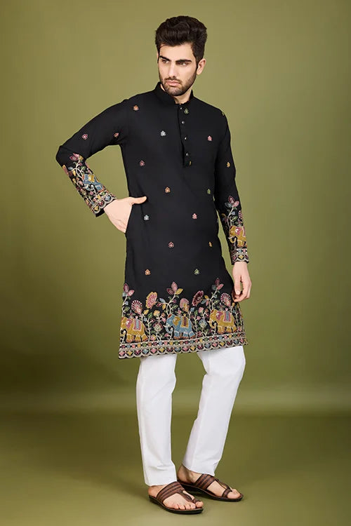 Black Kurta