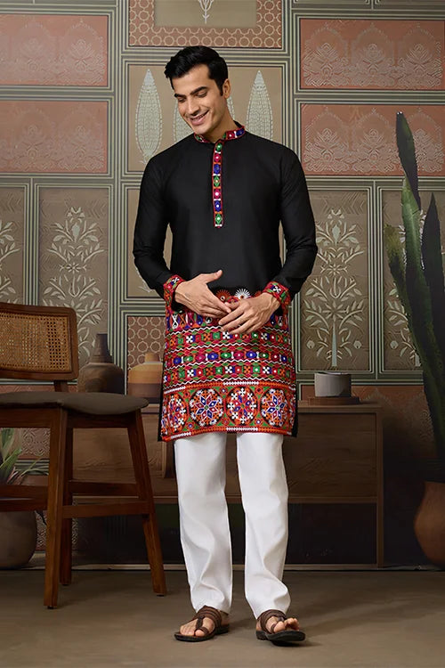 Navratri Special Black Kurta