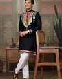 Black Trending Designer Festival Wear Men’s Kurta