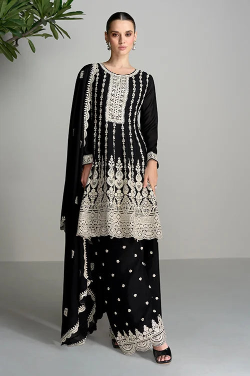 Black designer salwar suit