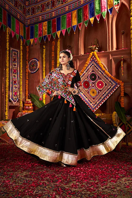Black Navratri Chaniya Choli