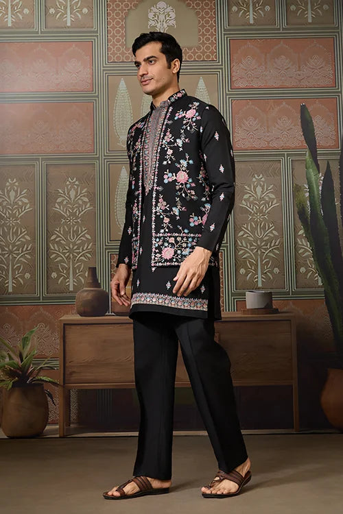 Stylish Black Kurta for Men