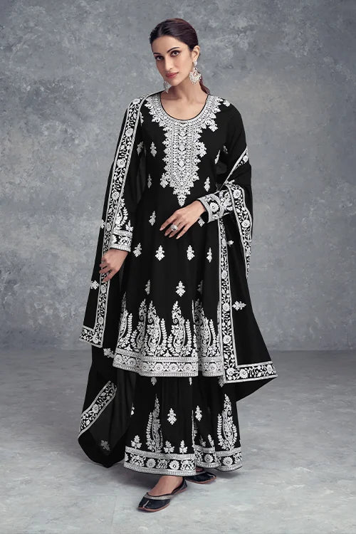 black wedding guest dress