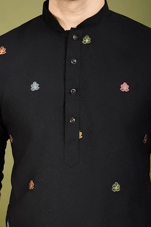 Black Kurta for Men