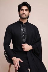 Black Kurta Set for Men