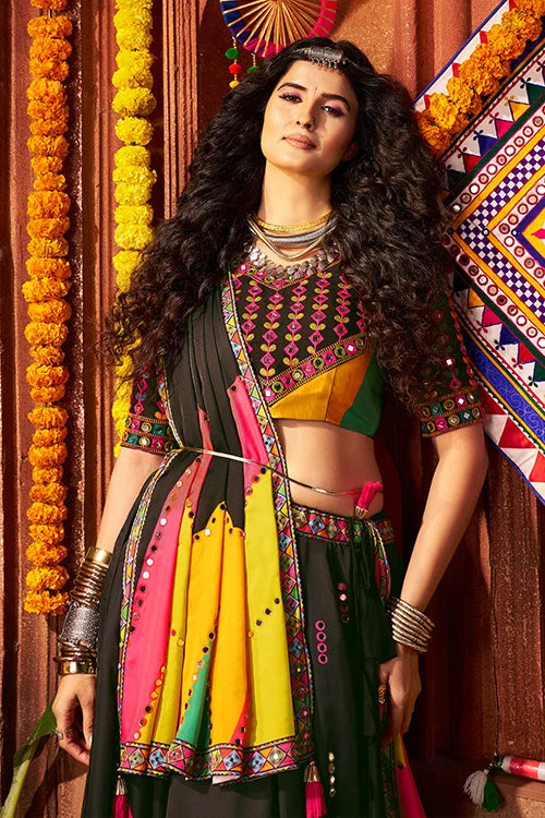 Black Navratri Chaniya Choli