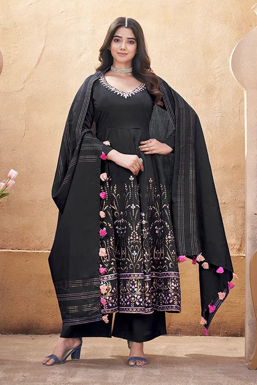 Black Stylish Ready to Wear Salwar Suit