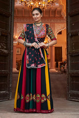 Black Multi Colour Very Exclusive Navratri Chaniya Choli for Women